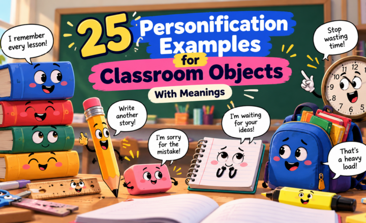 25 Personification Examples for Classroom Objects